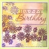 Happy Birthday Flower Card by 