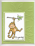 Birthday Monkey Card by 