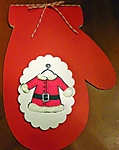 Large mitten die Christmas card by 