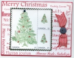 Faux Postage Christmas Card by 