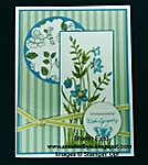 Blue and green sympathy card by 