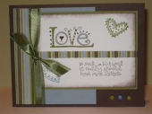 A wedding card made with scraps by 